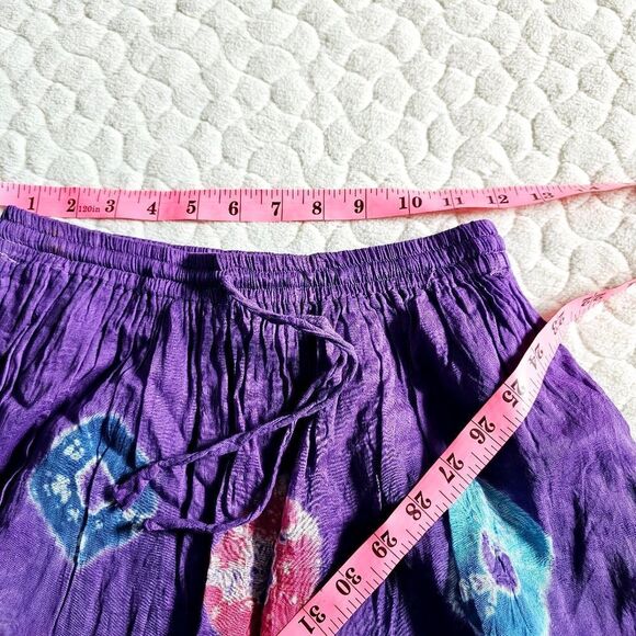 NEW tie dye skirt hippie small elastic purple eclectic unique boho gypsy - Picture 5 of 7
